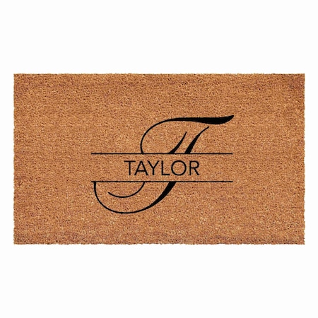 Calloway Mills Personalized Door Mat, Black, Natural, 24 in W x 36 in L 110982436